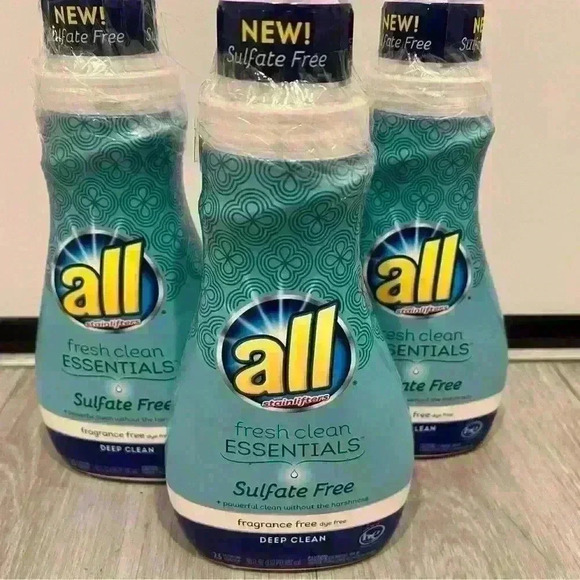 NWT SET OF 3 All Fresh Scent Sulfate Free Liquid Laundry Detergent - Picture 1 of 2